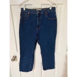 Abercrombie Fitch Curve Love The Ankle Straight Ultra High Rise Jeans Size 28